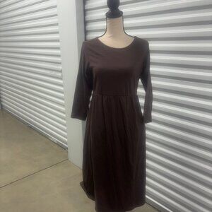 Isabel Maternity by Ingrid & Isabel Brown Midi Dress – Size Small (NWT)